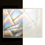 Clear Chopstix Clear Base Collage, Double-rolled, Iridescent, rainbow, 3 mm, Fusible