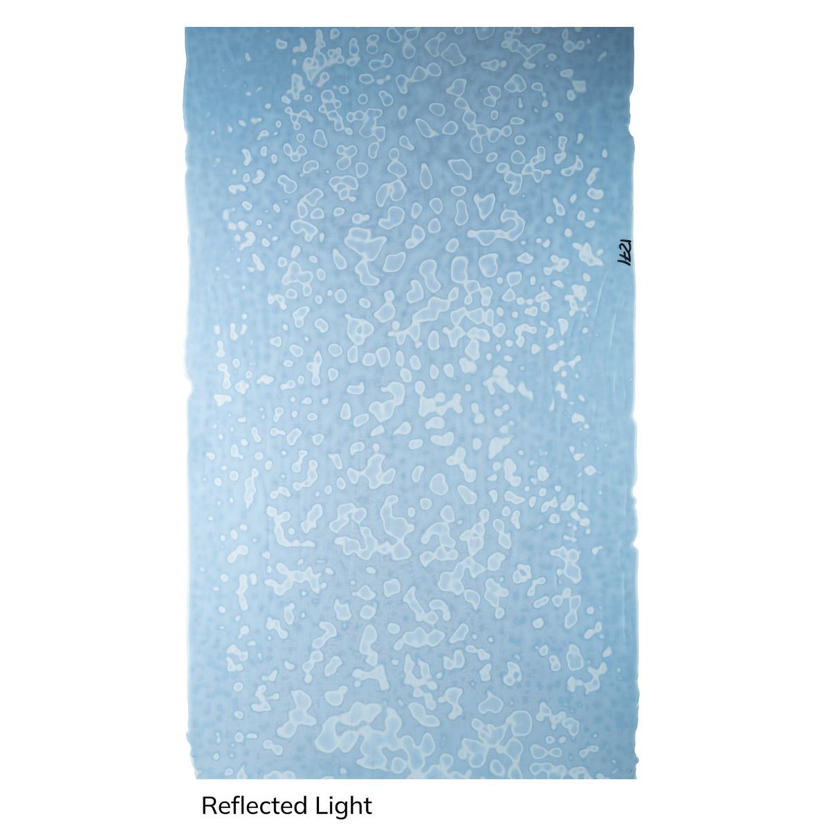 Light Gray-Blue, Mottle Mottle Opalescent, Single-rolled, 3 mm, Non-Fusible