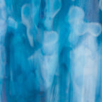 White, Turquoise, Gold Purple, Mottle Mix, Single-rolled, 3 mm, Non-Fusible