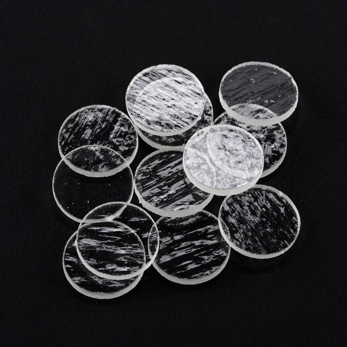 1" Fusible Clear Circles, 12 Pk