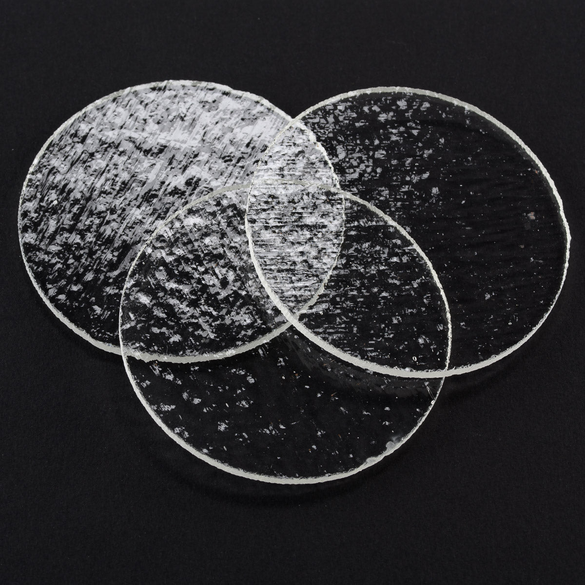 3" Fusible Clear Circles, 3 Pk