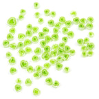 Murrine, Heart - White/Green Pack
