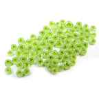 Murrine, Heart - White/Green Pack