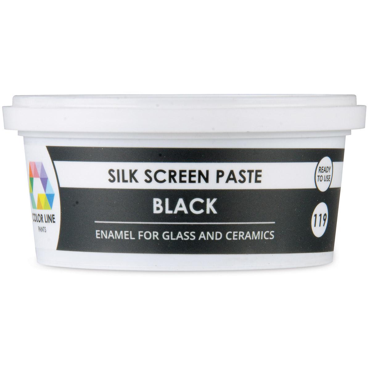Color Line Silk Screen Paste, Black, 5.3 oz. (150 g)