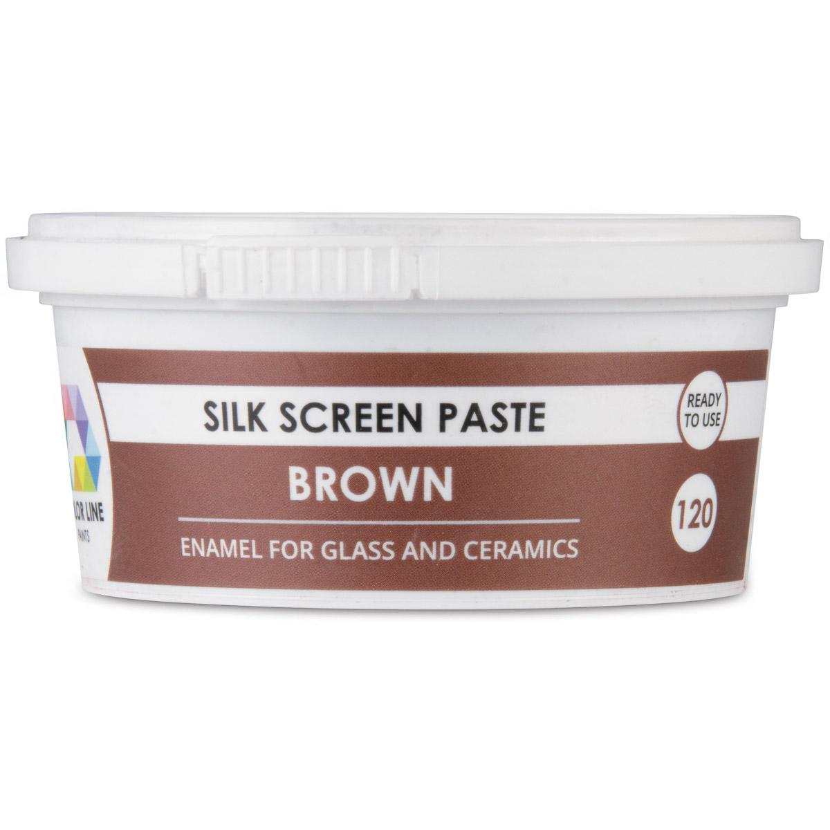 Color Line Silk Screen Paste, Brown, 5.3 oz. (150 g)