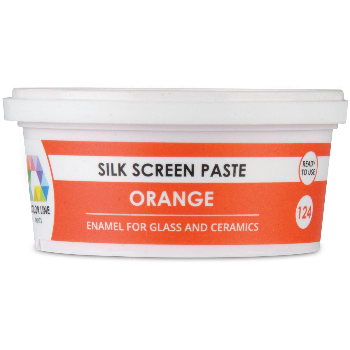 Color Line Silk Screen Paste, Orange, 5.3 oz. (150 g)