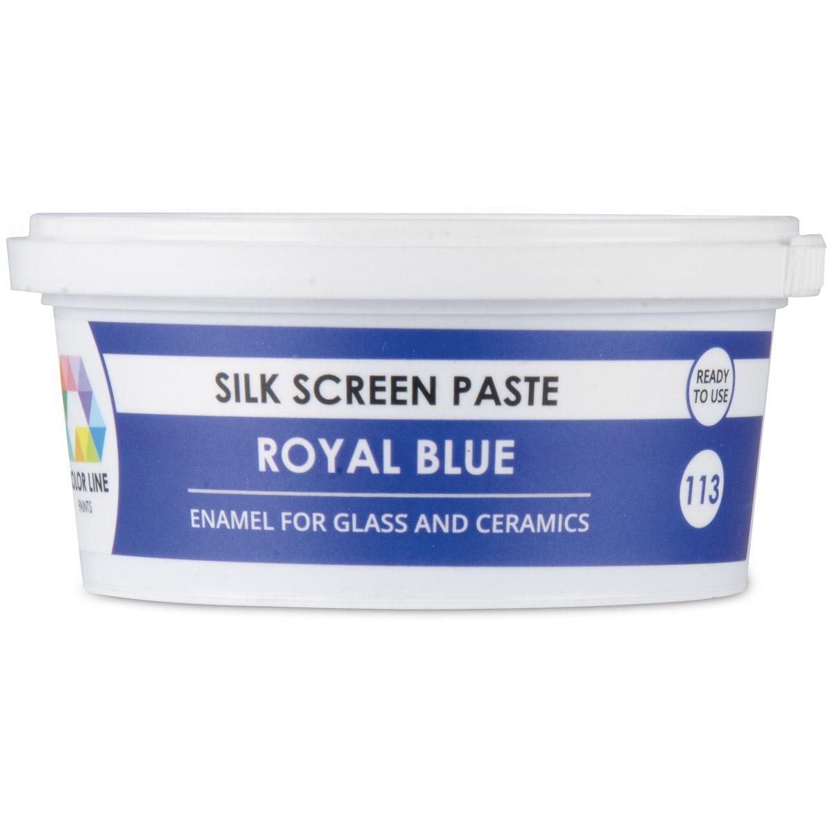 Color Line Silk Screen Paste, Royal Blue, 5.3 oz. (150 g)