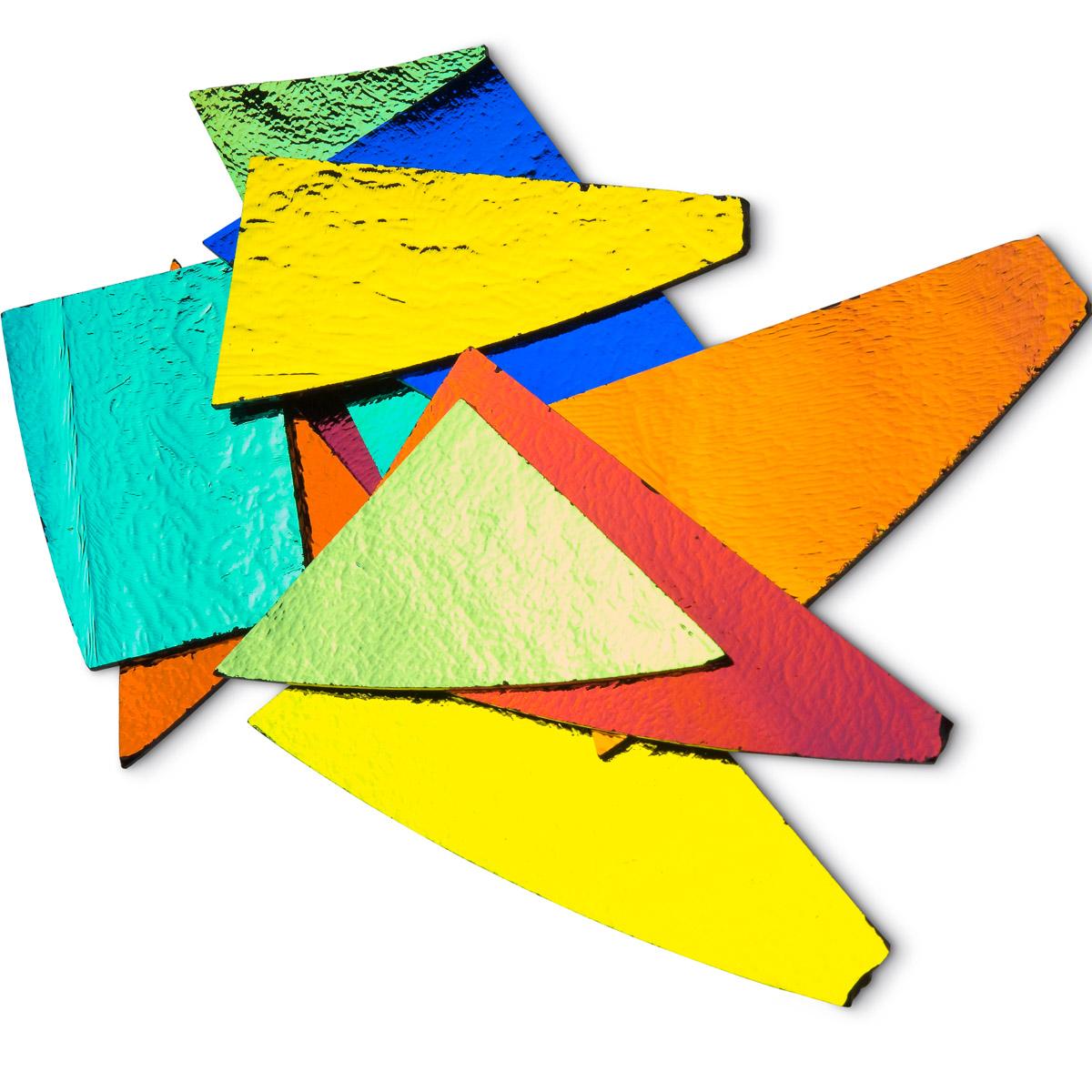 Dichroic Scrap Pack, Black, Solid Colors