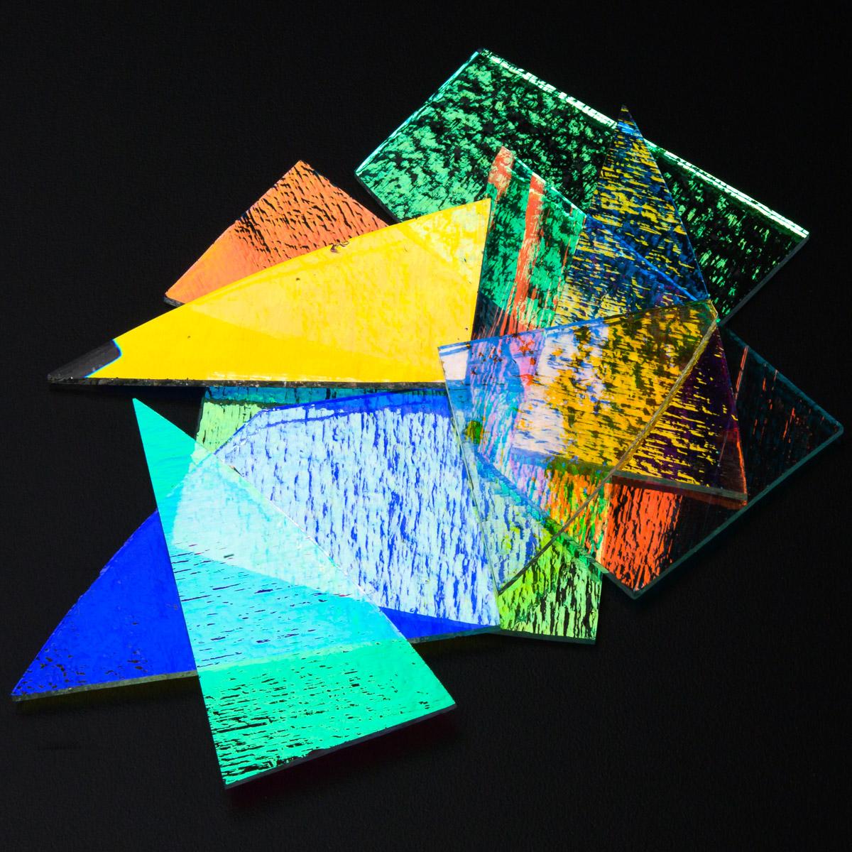 Dichroic Scrap Pack, Clear, Solid Colors