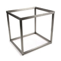 Accent Table Base, Recessed, Nickel, 17 x 18.25 x 15.25 in.