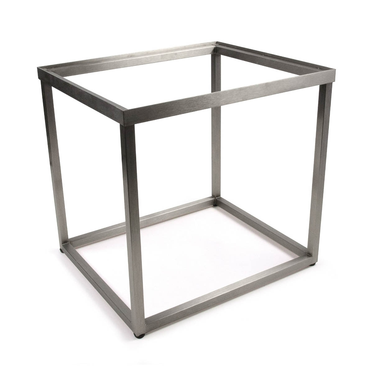 Accent Table Base, Recessed, Nickel, 17 x 18.25 x 15.25 in.