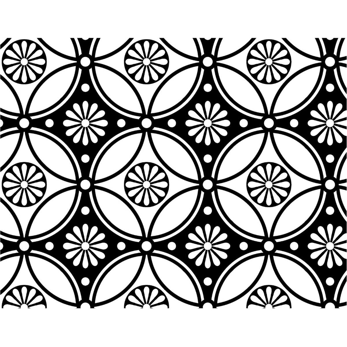Decal, Flower Pattern, Pattern, Platinum