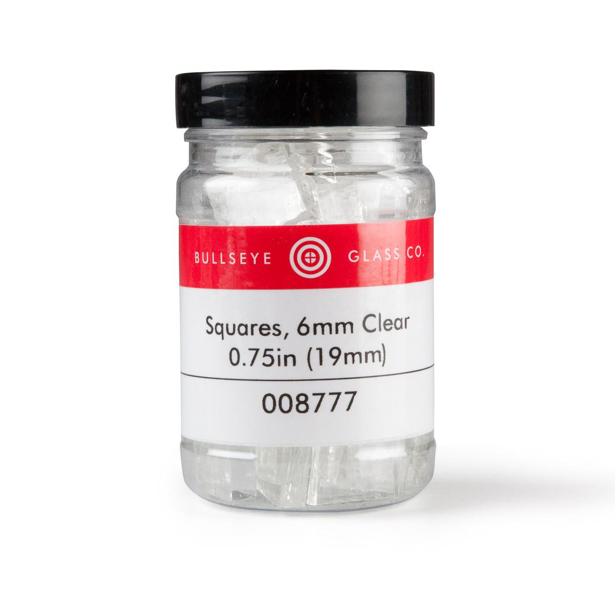 Squares, 6mm Clear