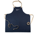 Bullseye Navy Blue Canvas Logo Bib Apron