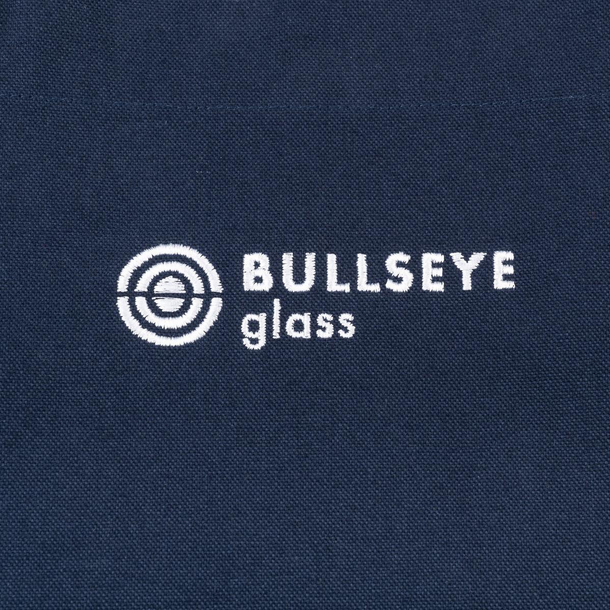 Bullseye Navy Blue Canvas Logo Bib Apron