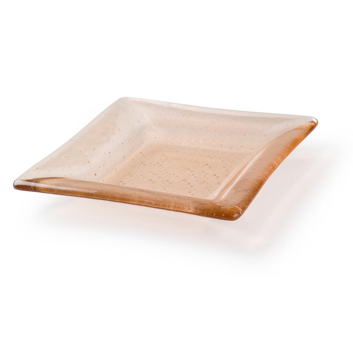 Square Plate, Simple Curve, 5.3 in. (13 cm)