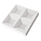 Four-Square Dish, 6.7 in. (17 cm)