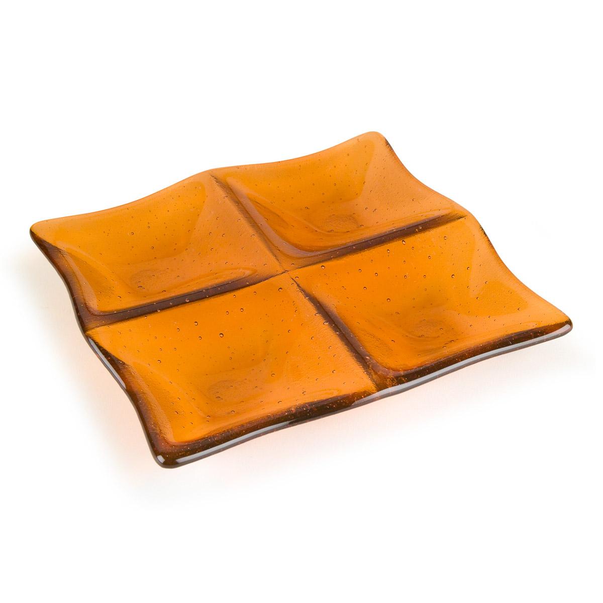 Four-Square Dish, 6.7 in. (17 cm)