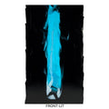 Black Opalescent, White Opalescent, Turquoise Transparent Double Cascade, 3+ Color Mix, Double-rolled, 3mm, Fusible