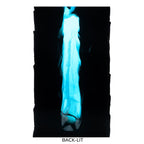 Black Opalescent, White Opalescent, Turquoise Transparent Double Cascade, 3+ Color Mix, Double-rolled, 3mm, Fusible