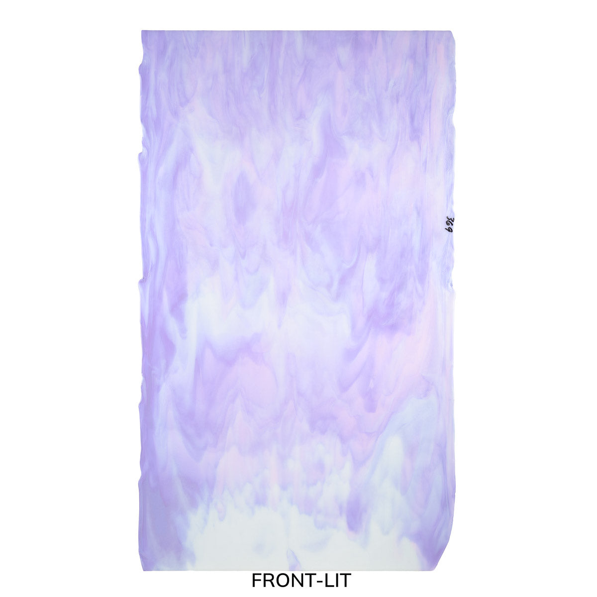 White Opalescent, Petal Pink Opalescent, Neo-Lavender Shift Transparent, 3+ Color Mix, Double-rolled, 3 mm, Fusible