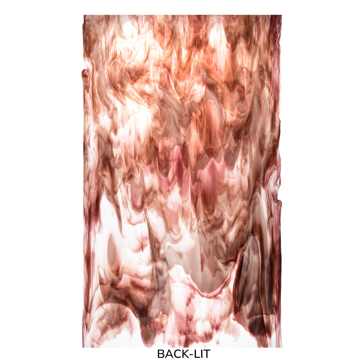 Clear Transparent, White Opalescent, Deep Plum Transparent, 3+ Color Mix, Double-rolled, 3 mm, Fusible