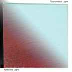 Dichro on Clear, Candy Red Transparent, Thin-rolled, 2 mm, Fusible, 3 x 3 in.