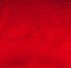 Dichro on Clear, Candy Red Transparent, Thin-rolled, 2 mm, Fusible, 3 x 3 in.