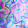 Dichro on Black, Corkscrew, Mixture Opalescent, Thin-rolled, 2 mm, Fusible, 3 x 3 in.