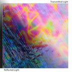 Dichro on Clear, Corkscrew, Mixture Transparent, Thin-rolled, 2 mm, Fusible, 3 x 3 in.