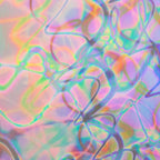 Dichro on Clear, Corkscrew, Mixture Transparent, Thin-rolled, 2 mm, Fusible, 3 x 3 in.