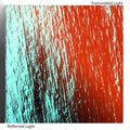 Dichro on Clear, Crinklized, Red/Silver Blue Transparent, Thin-rolled, 2 mm, Fusible, 3 x 3 in.