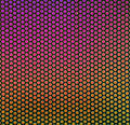 Dichro on Black, Sm Dots Opalescent, Thin-rolled, 2 mm, Fusible, 3 x 3 in.