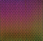 Dichro on Clear, Sm Dots Transparent, Thin-rolled, 2 mm, Fusible, 3 x 3 in.