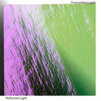 Dichro on Clear, Green/Magenta Transparent, Thin-rolled, 2 mm, Fusible, 3 x 3 in.