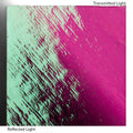 Dichro on Clear, Magenta/Green Transparent, Thin-rolled, 2 mm, Fusible, 3 x 3 in.