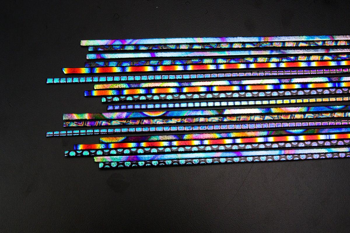 Sizzle Stix, Black, Mixed Pattern, 3mm, 18 piece