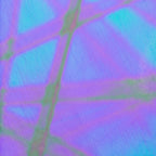 Dichro on Clear, Pixie Stix, Emerald Transparent, Thin-rolled, 2 mm, Fusible, 3 x 3 in.