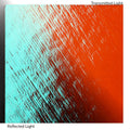 Dichro on Clear, Red/Silver Blue Transparent, Thin-rolled, 2 mm, Fusible, 3 x 3 in.