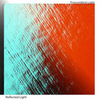 Dichro on Clear, Red/Silver Blue Transparent, Thin-rolled, 2 mm, Fusible, 3 x 3 in.