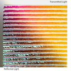 Clear, Dichroic, Rainbow Transparent, Prismatic Texture, 3 mm, Fusible, 3 x 3 in.
