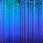 Clear, Dichroic, Rainbow Transparent, Thin, Accordion Texture, 2 mm, Fusible, 3 x 3 in.