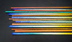 Sizzle Stix, Clear & Black, Rainbow, 3mm and 6mm, 14 piece