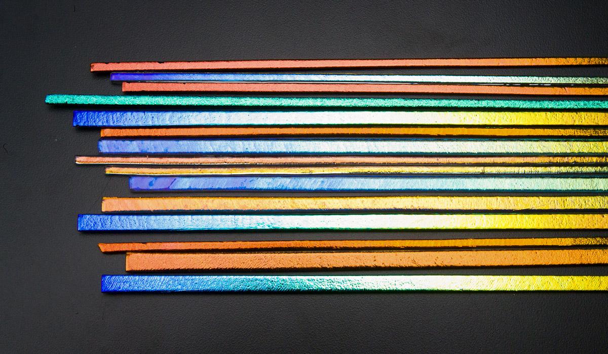 Sizzle Stix, Clear & Black, Rainbow, 3mm and 6mm, 14 piece