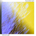 Dichro on Clear, Yellow/Purple Transparent, Thin-rolled, 2 mm, Fusible, 3 x 3 in.