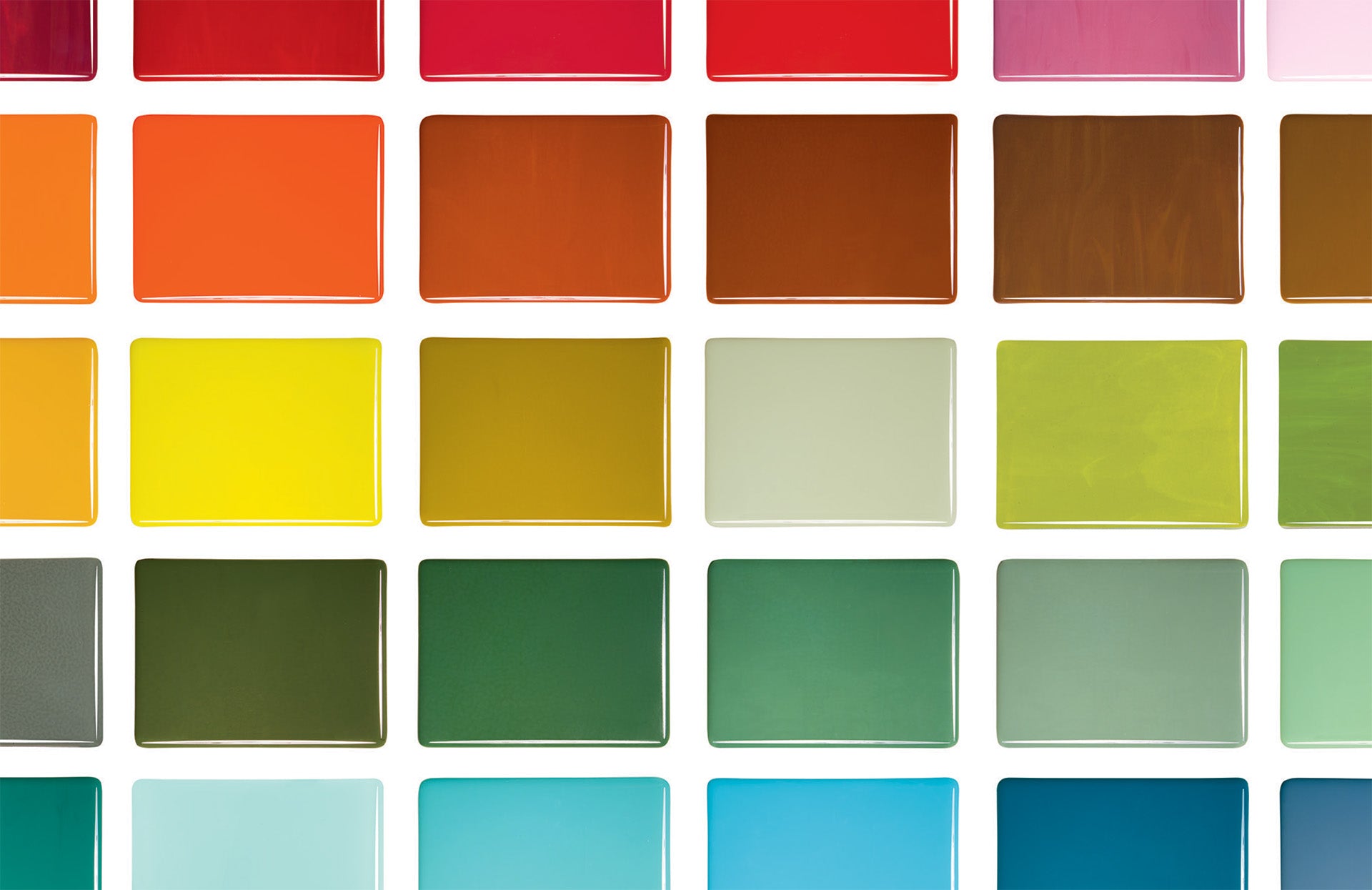 Bullseye Glass tiles