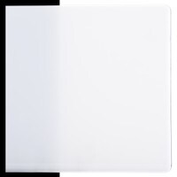 Opaque White Opalescent, Non-Fusible, Double-rolled, 3 mm, Color Sample, 2x2 in.