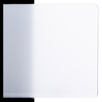 Translucent White Opalescent, Non-Fusible, Thin-rolled, 2 mm, Color Sample, 2x2 in.