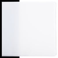 Dense White Opalescent, Non-Fusible, Double-rolled, 3 mm, Color Sample, 2x2 in.