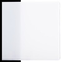 Dense White Opalescent, Non-Fusible, Thin-rolled, 2 mm, Color Sample, 2x2 in.
